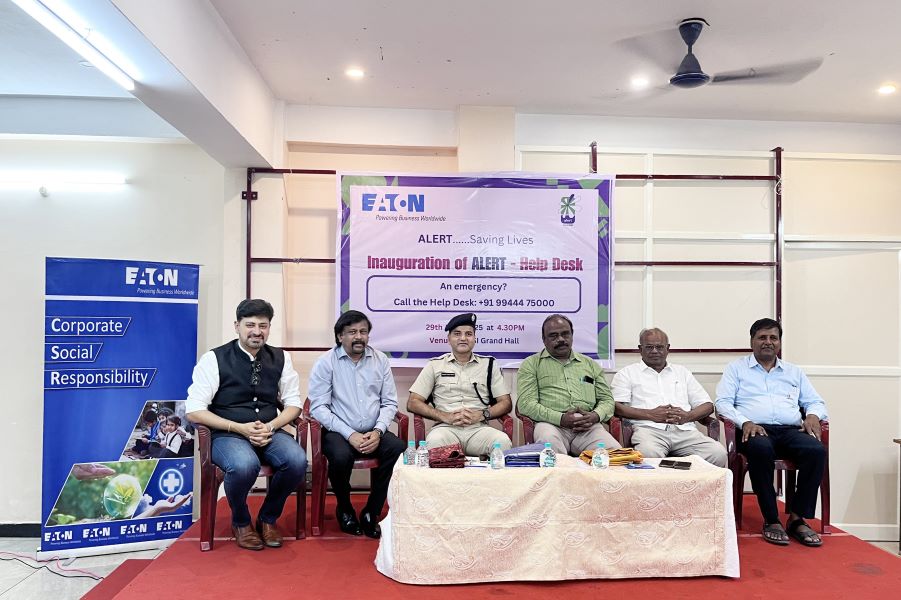 Eaton Supports Launch Of ALERT Helpdesk In Puducherry, Enhancing Emergency Response Access For Citizens